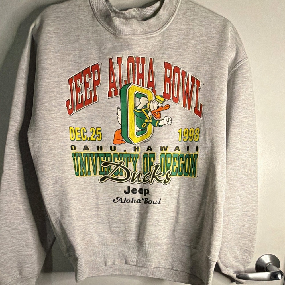 Jeep Aloha Bowl December 25, 1998  Oahu, Hawaii Gray Football Sweatshirt